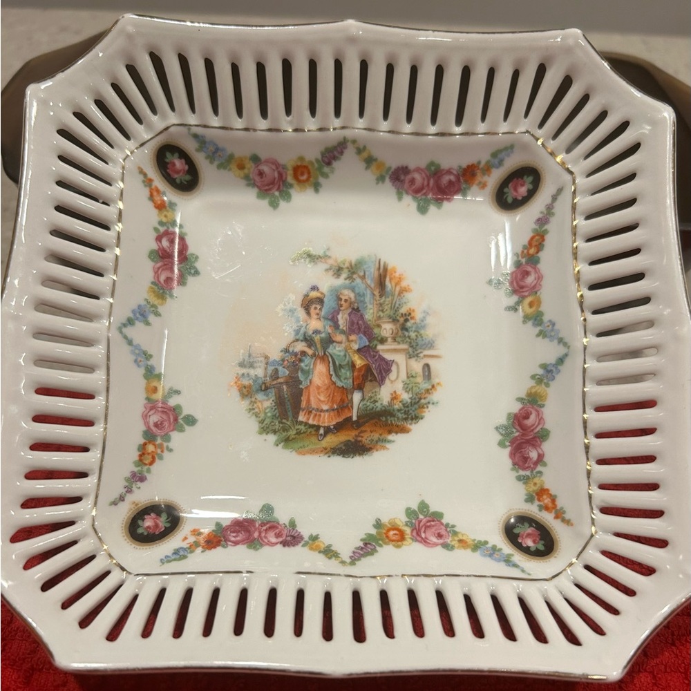 Beautiful vintage trinket tray. Made in Germany. Absolutely gorgeous